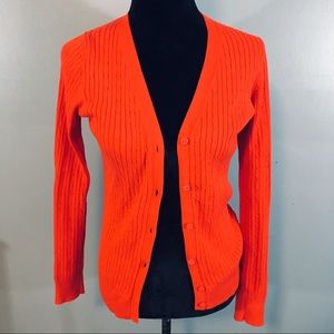Tommy Hilfiger red sweater cardigan